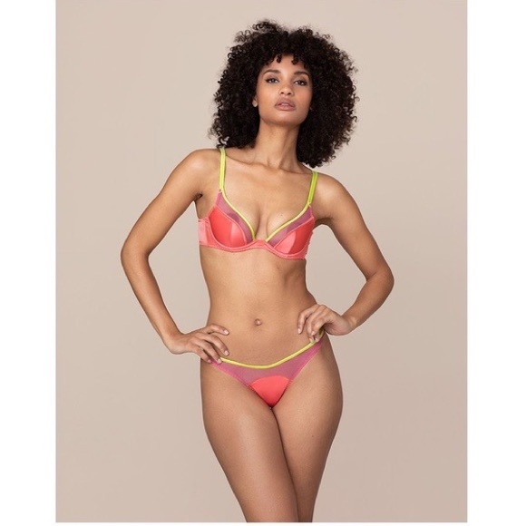 Neon Pink and Lime Green Deadstock NWT Agent Provocateur “Viv” Set - Picture 5 of 7